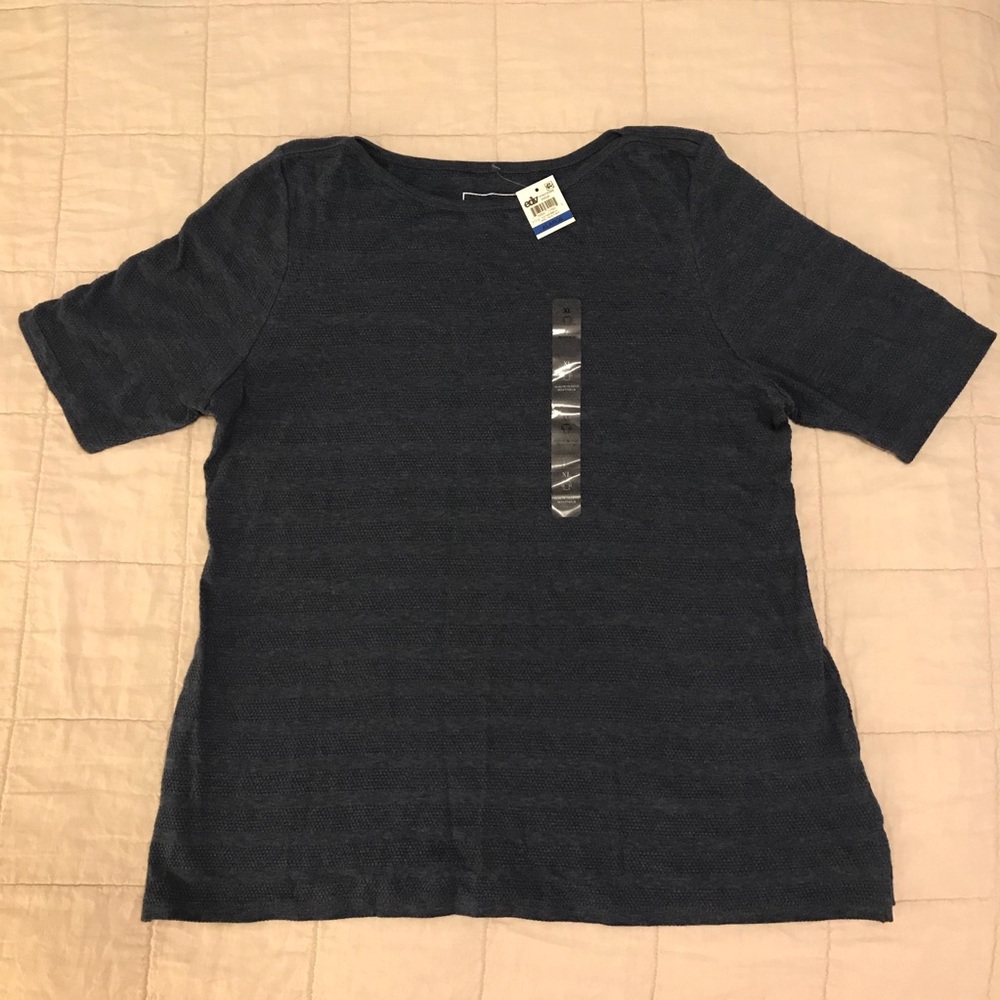 Charter Club boatneck shirt - dark blue